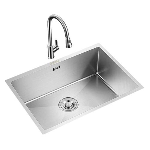 韦普304不锈钢厨房手工水槽大单槽洗菜盆套餐阳台台上下洗碗水池