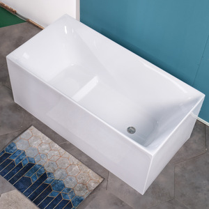 浴缸家用小户型家用成人浴缸小户型直销浴盆独立式薄边免安装一体
