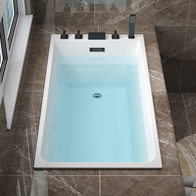 东鹏自砌嵌入式浴缸小户型日式深泡1.1-1.5米薄边镶嵌亚克力小型