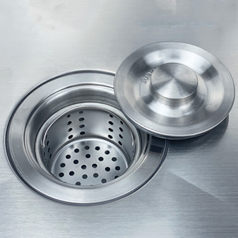 厨房水槽下水器伸缩管洗碗池菜瓷盆提篮过滤篮双槽不锈钢提笼配件