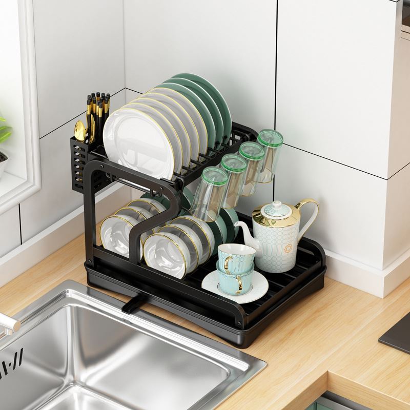 厨房沥水置物架台面家用碗筷餐具水槽放碗碟筷子收纳架碗架导流