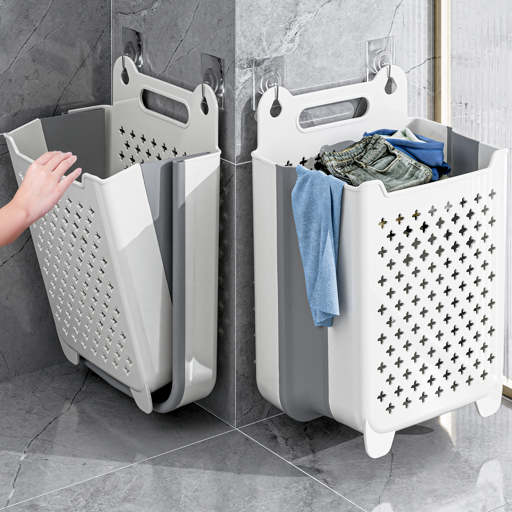 脏衣篓家用洗衣篮可折叠壁挂卫生间洗澡放脏衣服收纳筐桶浴室神器
