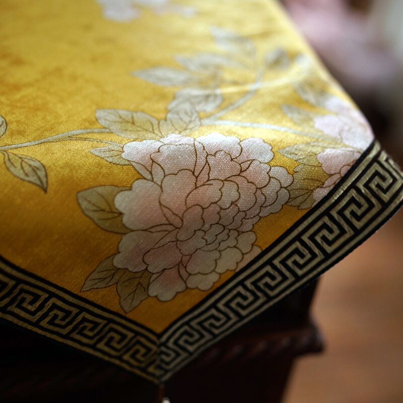 中式花鸟zb-yn-hn布桌布中国潮年国八仙桌子供桌桌布华艺台奢布梳