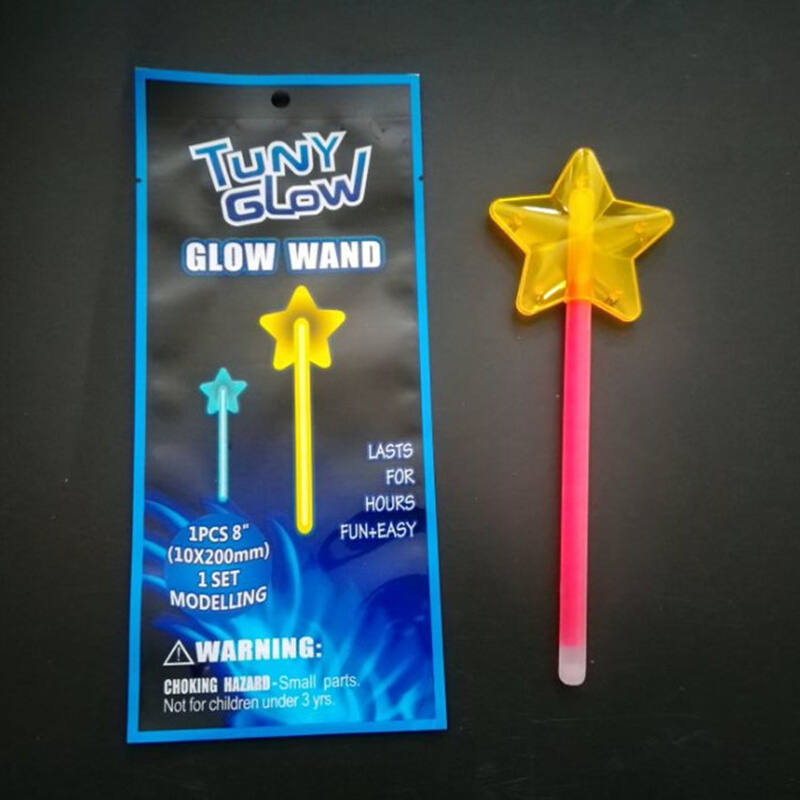 荧光星星精装助威道具荧光棒  厂家直销儿童发光玩具仙女棒造型