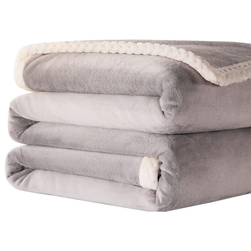 新品轻奢法兰绒毛毯子毛巾被子珊瑚绒铺床单人空调沙发季午睡1018