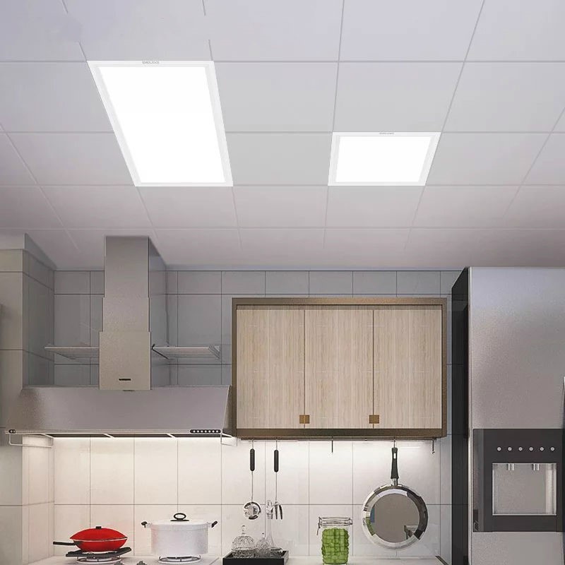 网红集成吊顶led灯卫生间灯铝扣板面板暗装厨房灯嵌入式平板厨卫