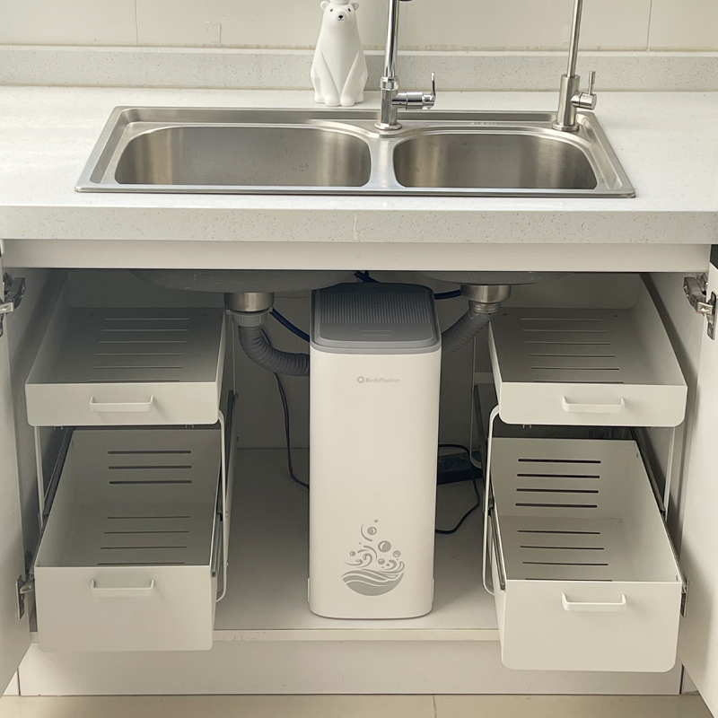 帅仕卫生间下水槽置物架抽拉式厨房橱柜收纳拉篮浴室洗手池整理架