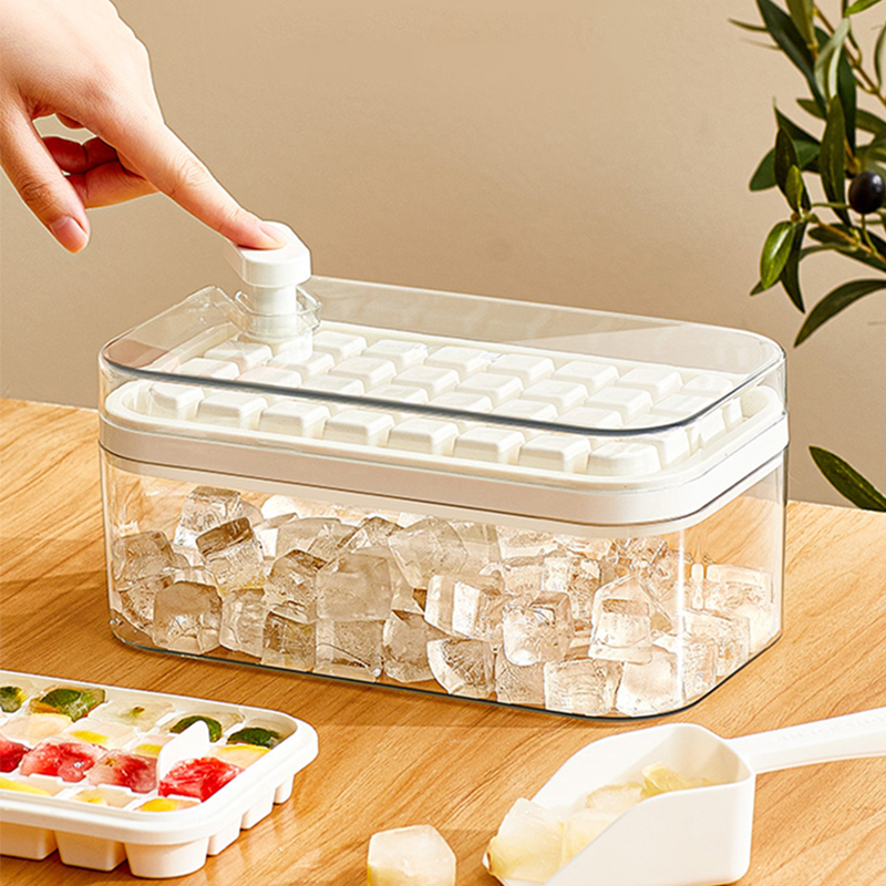 摩登主妇冰块模具食品级按压式冰格家用冰箱储存盒冻冰块制冰神器