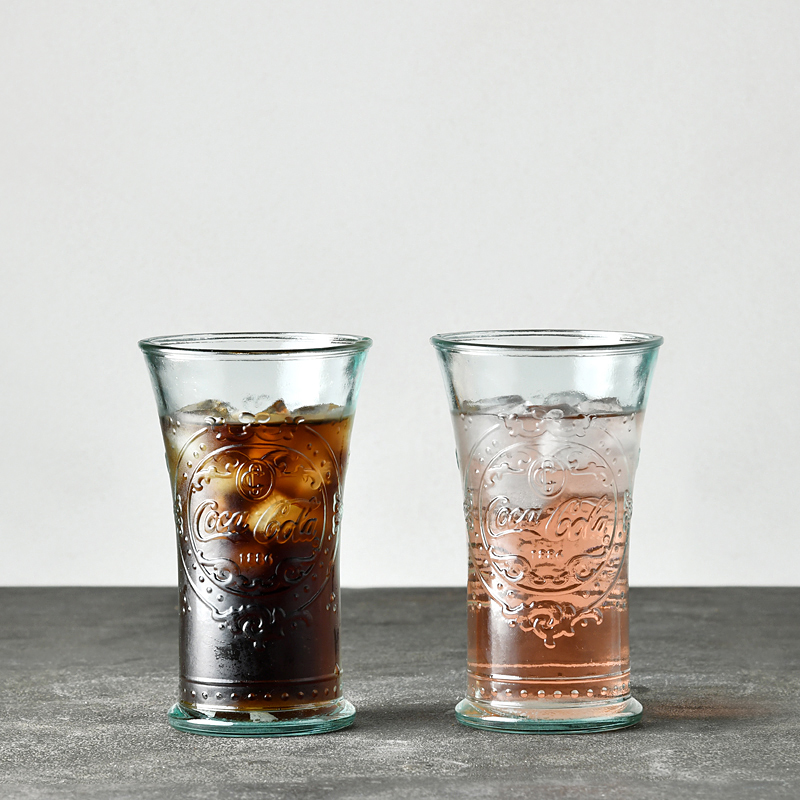 迦乐 西班牙进口CocaCola授权 环保加厚玻璃水杯可乐饮料杯