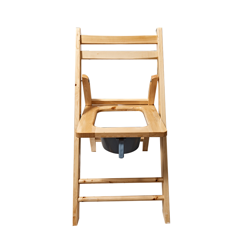 可折叠孕妇坐便椅老人坐便器便携式移动马桶简易实木蹲厕所凳家用