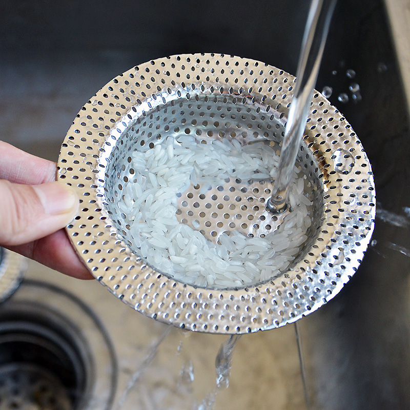 家用厨房洗菜盆过滤网不锈钢排水口下水管残渣毛发垃圾过滤器漏网
