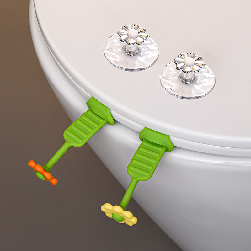 马桶提盖器创意马桶圈防脏硅胶提手卫生间厕所坐便盖马桶盖掀开器