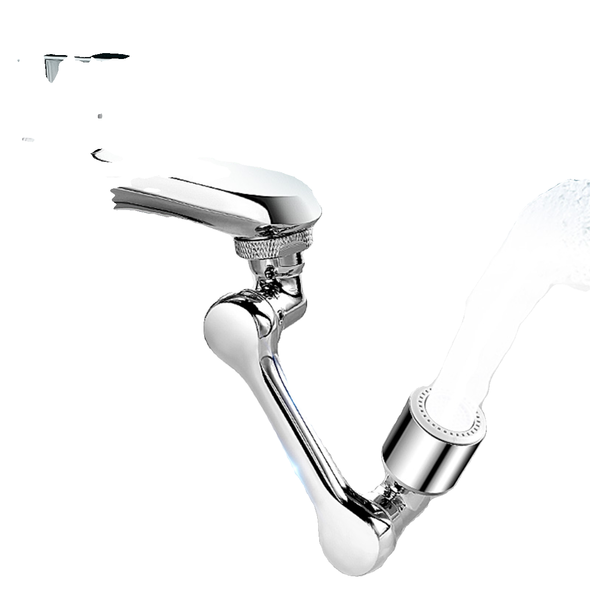 机械臂万向水龙头可旋转出水嘴延伸铜面盆起泡器万能接头防溅神器