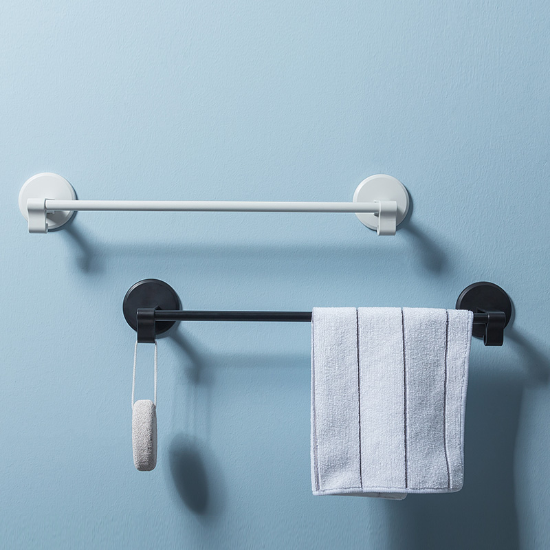 不锈钢毛巾架免打孔卫生间挂毛巾杆神器浴室洗手间壁挂浴巾置物架