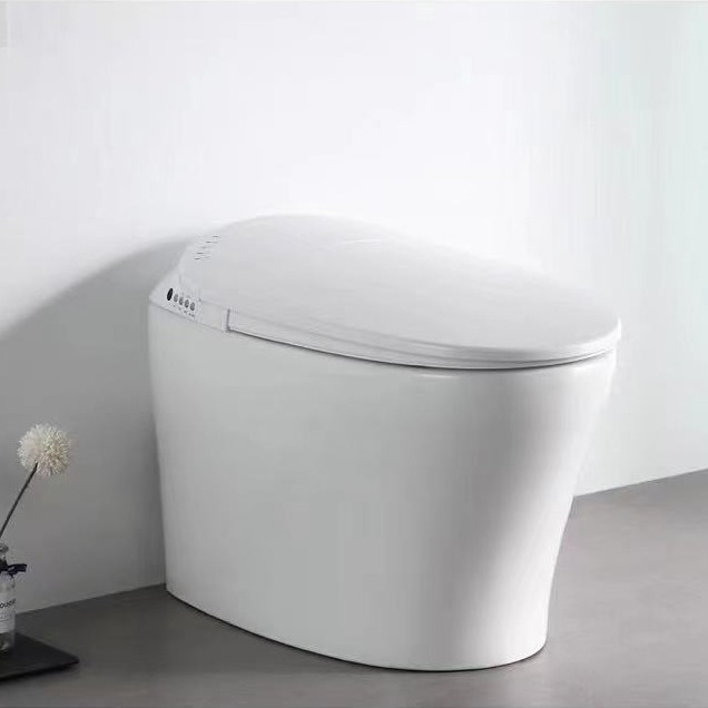 黑池智能马桶一体式家用卫浴加热无水箱坐便器全自动冲水智能马桶