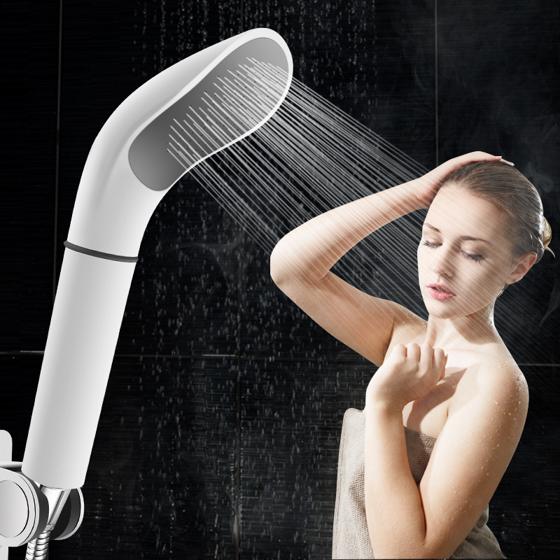 日本淋浴增压花洒喷头洗澡热水器家用手喷软管套装免打孔淋雨单头
