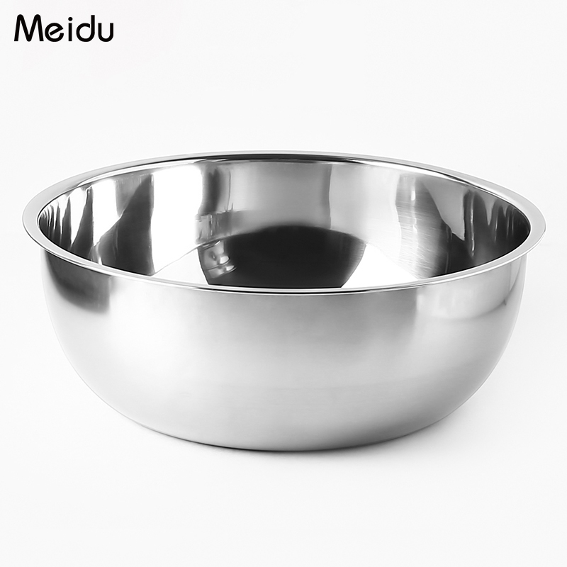 不锈钢盆子圆形小盆不锈钢碗家用厨房打蛋盆和面盆洗菜盆汤盆