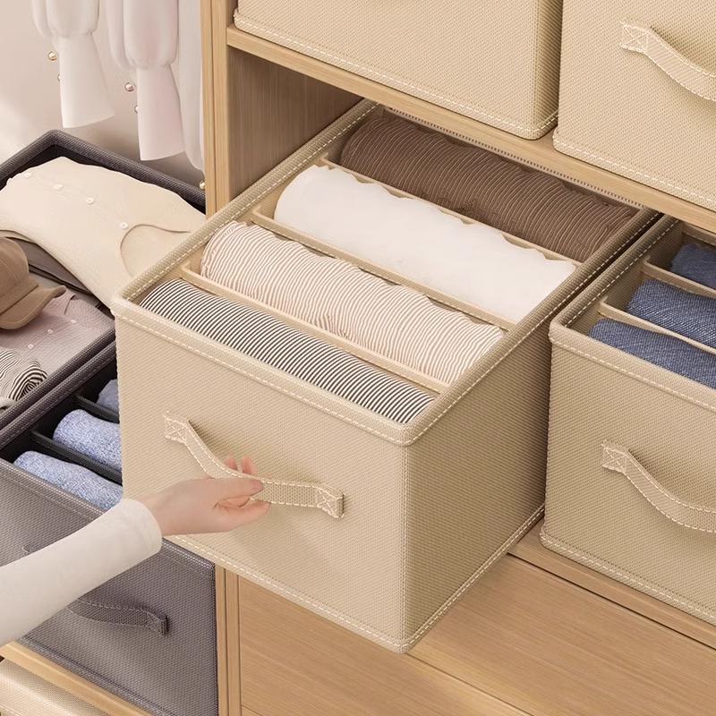 日本衣服收纳箱收纳家用裤子收纳神器衣柜空间利用整理储物盒抽屉