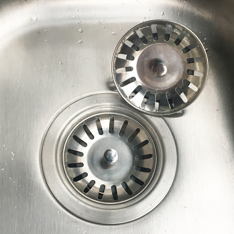水槽塞子洗碗池堵水塞漏斗厨房洗菜盆过滤网不锈钢下水道堵水盖子