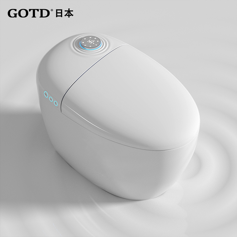 日本GOTD蛋形无水压智能马桶家用自动一体式多功能坐便电解水除菌