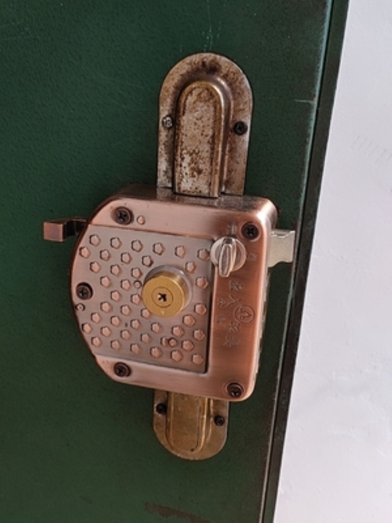 分体锁芯三角型实力十字铜芯龙头五孔叶片锁老款锁十字锁纯铜锁芯