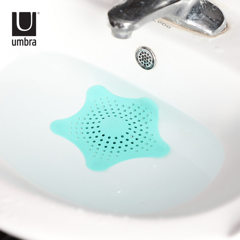 UMBRA海星排水塞下水道卫生间地漏盖防毛头发水槽过滤网浴室防堵
