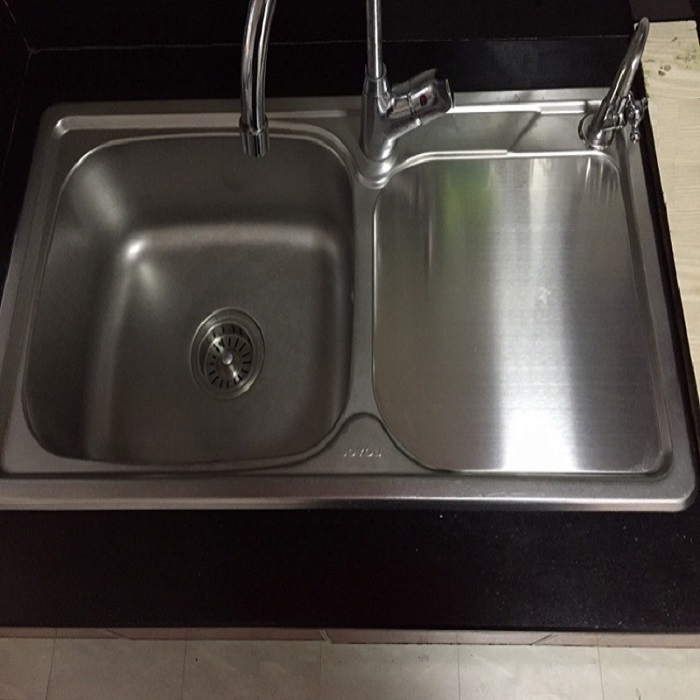 SUS304不锈钢洗菜水槽厨房案板水槽配件洗碗水池沥水单双水槽盖板