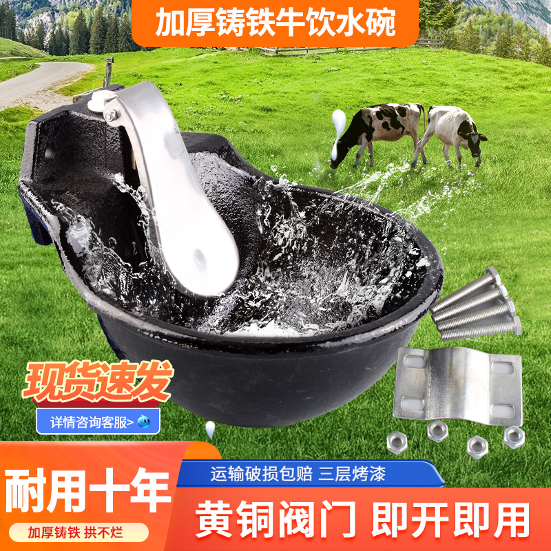 加厚铸铁牛用自动饮水器牛饮水碗牛马碗式喂水器养殖喝水碗饮水槽
