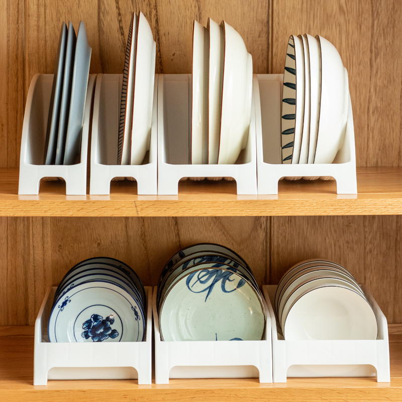 日本进口厨房塑料碗架收纳架碗碟沥水架碗柜餐具整理收纳盒置物架