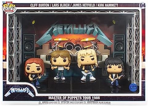Funko Pop!时刻豪华:Metallica 木偶大师巡回赛 (1986) 乙烯树脂