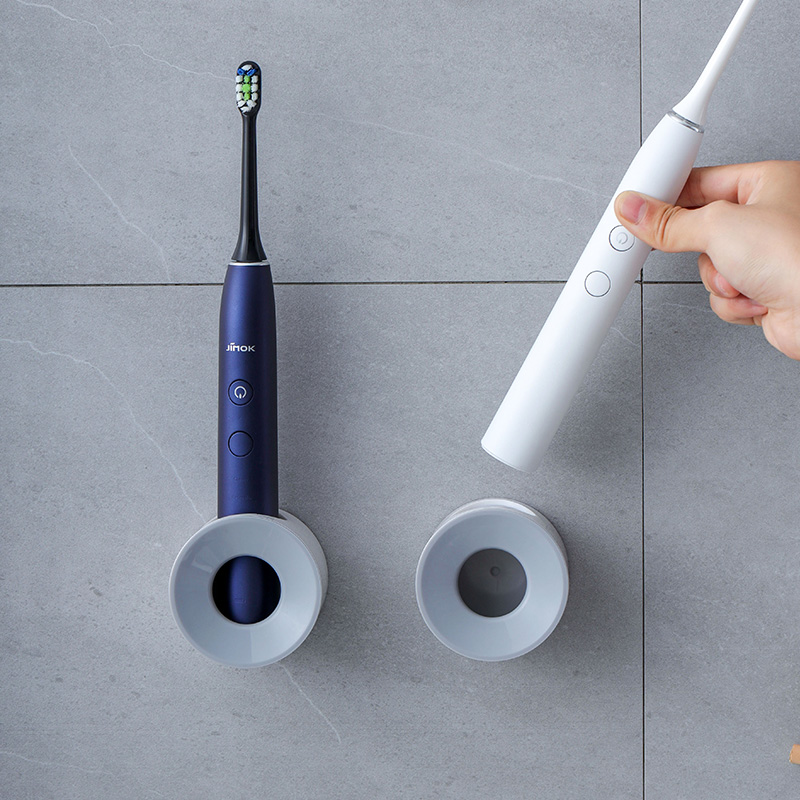 日本挂电动牙刷架座免打孔壁挂式儿童吸壁式卫生间收纳置物架挂墙