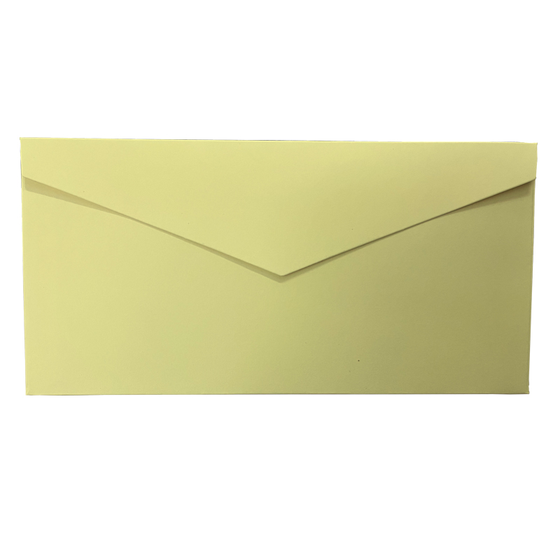 30枚5号彩卡纸信封22×11厘米封套彩色粉红绿色哑光质感加厚婚庆