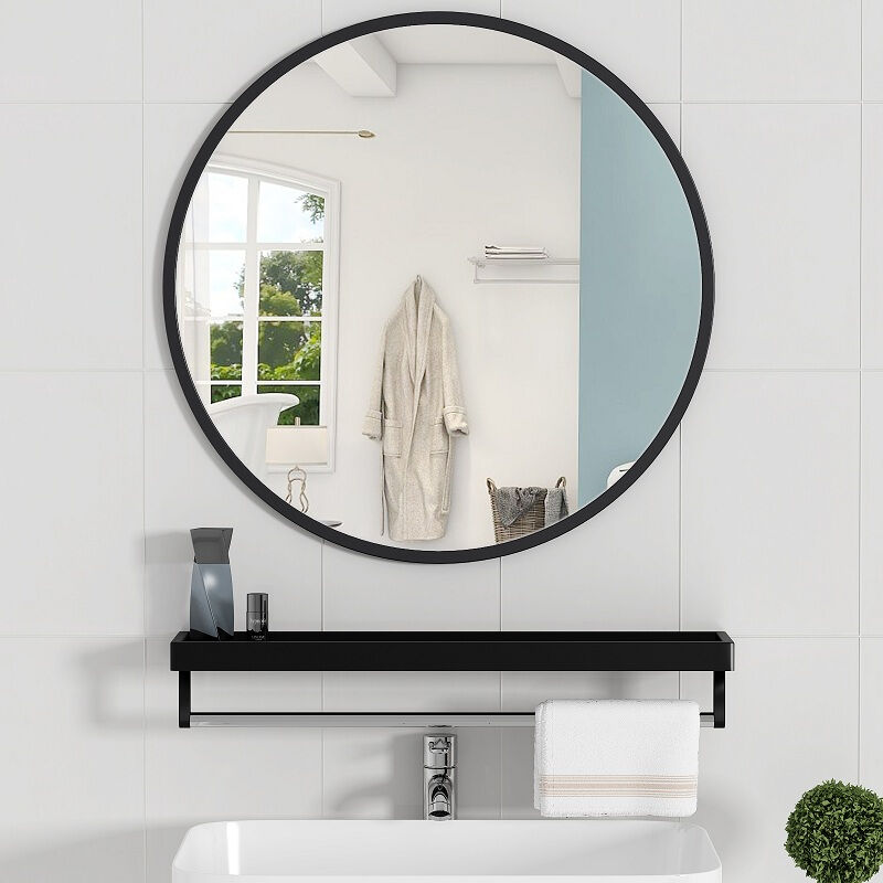 安尔雅浴室镜子穿衣镜卫生间室内化妆镜洗手间卫浴镜子贴墙免打孔