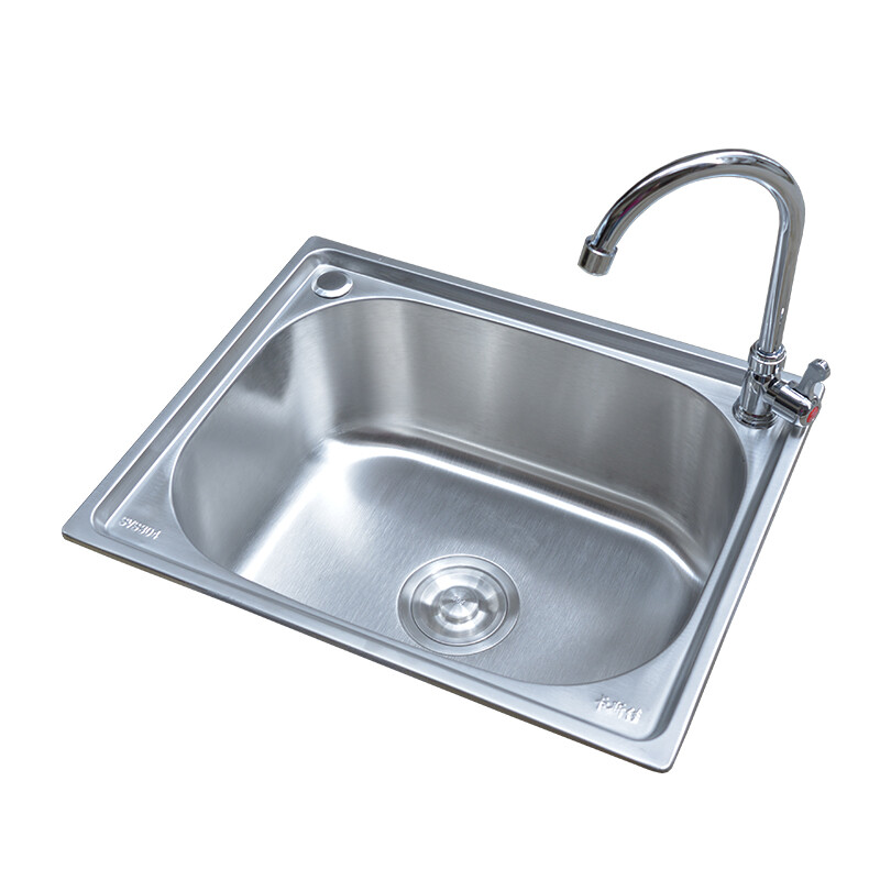 厨房304洗手盆不锈钢洗菜盆单槽水槽简易洗碗槽水池单池洗单盆10.