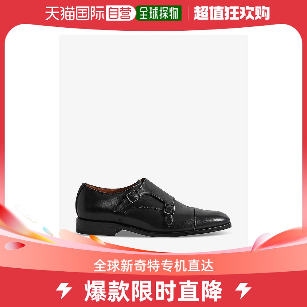 香港直邮潮奢 Reiss 男士Amalfi 双孟克固定带皮鞋