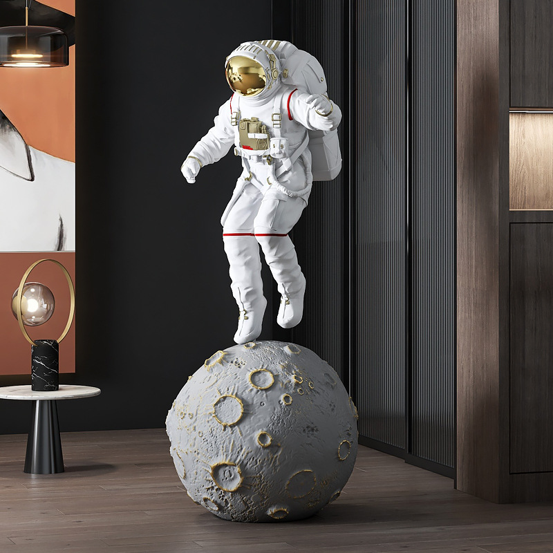 北欧风创意宇航员摆设客厅电视柜家居饰品入户玄关太空人落地摆件