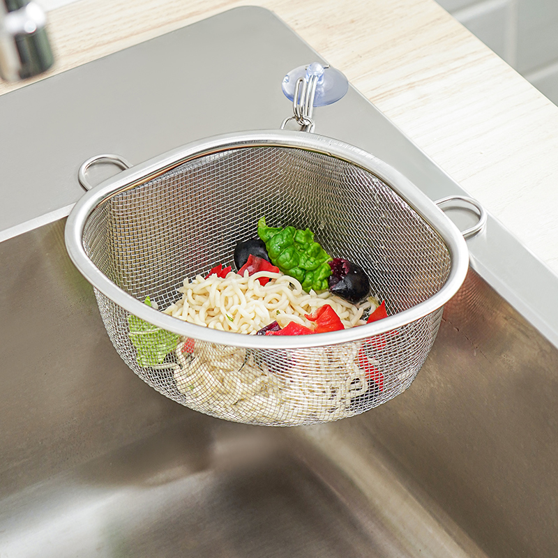不锈钢水槽沥水篮厨房放剩饭剩菜过滤神器三角洗碗池内置物收纳架