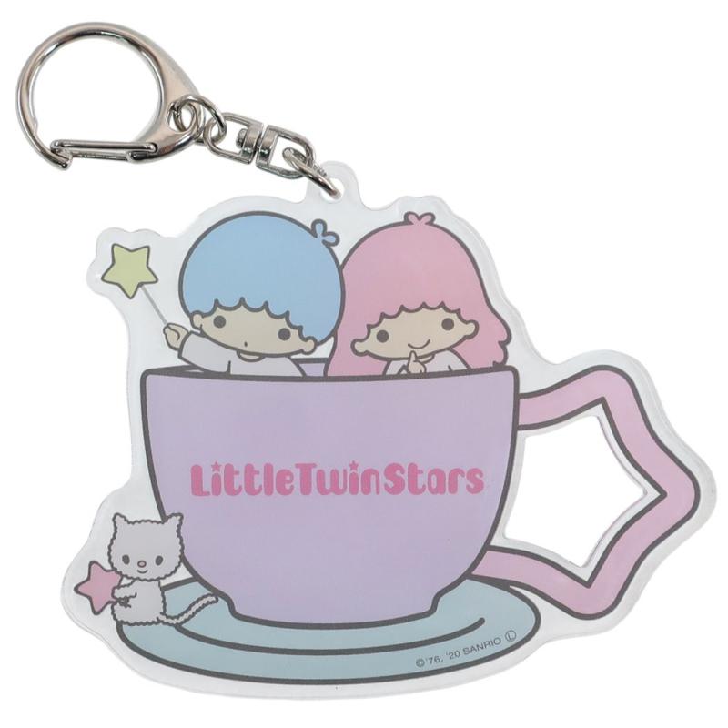 日本Sanrio正品Littletwinstars雙子星 亞克力膠匙扣包掛件(Cup)
