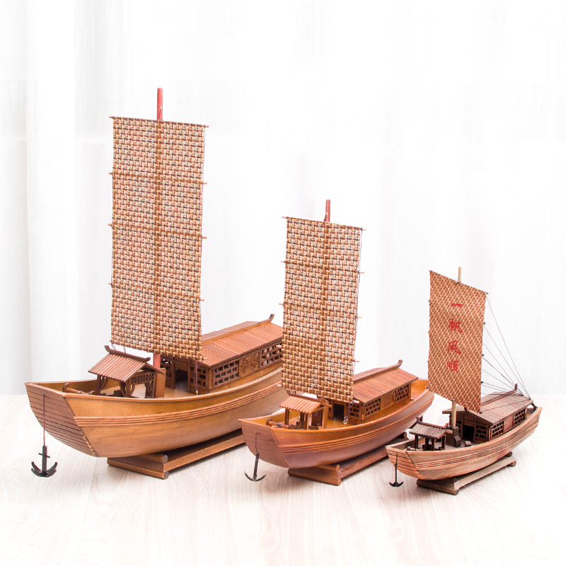 奥雅迪佳绍兴特产乌篷船水乡特色民间工艺品帆船模型船模摆设礼品
