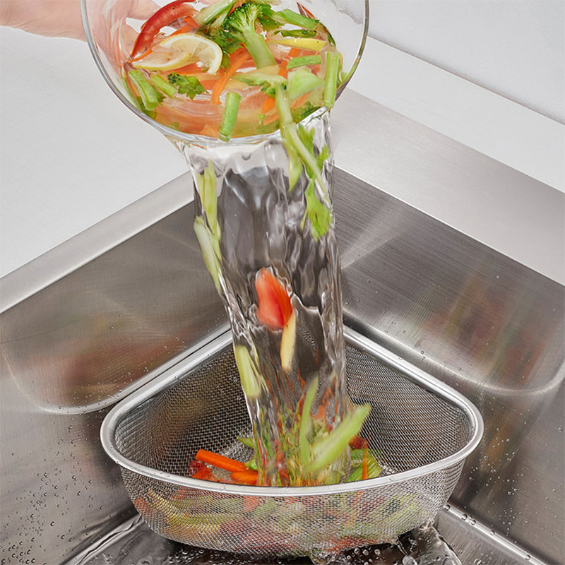 厨房水槽沥水篮洗菜漏水洗菜池厨余垃圾不锈钢滤水剩菜剩饭过滤网