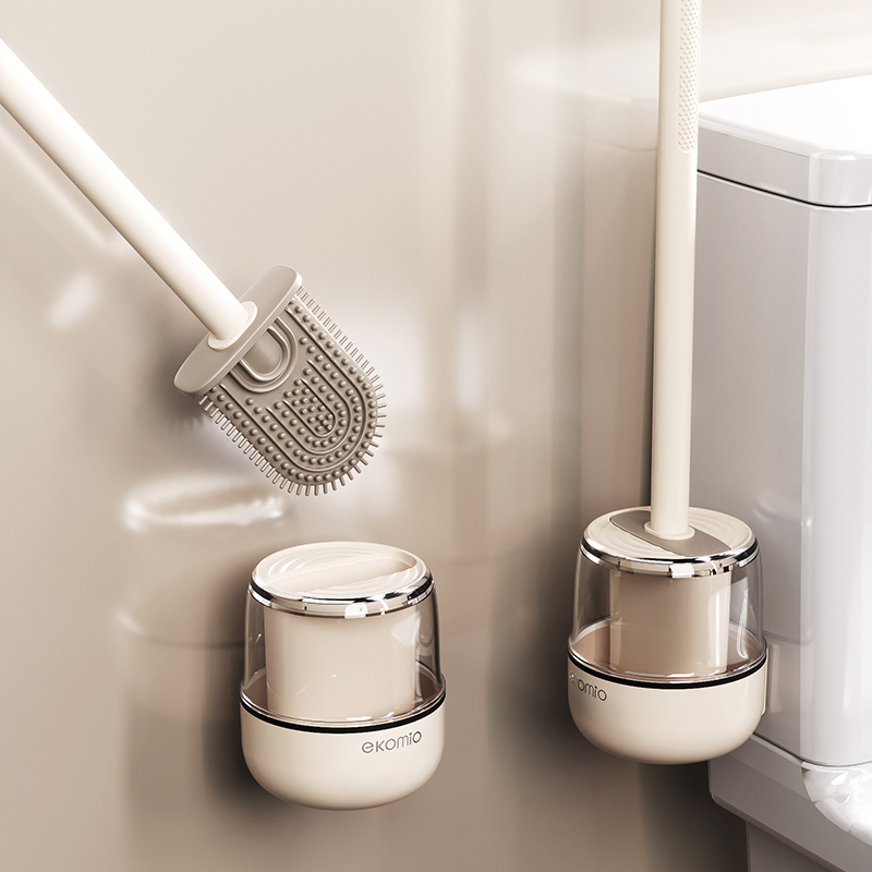 2024新款马桶刷家用无死角壁挂式洗厕所刷子硅胶刷卫生间洗刷神器