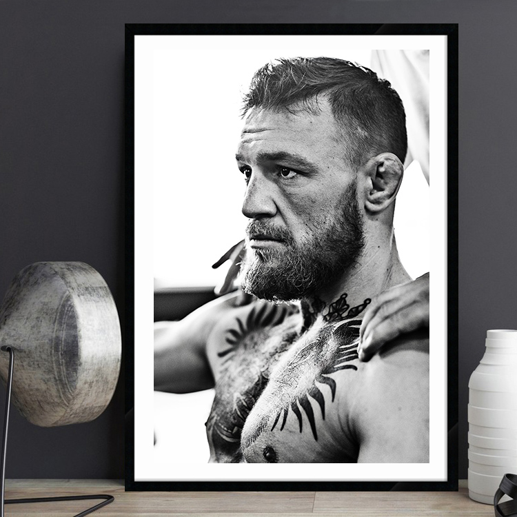 嘴炮 康纳·麦格雷戈 UFC格斗明星 搏击武术馆拳击壁画健身装饰画