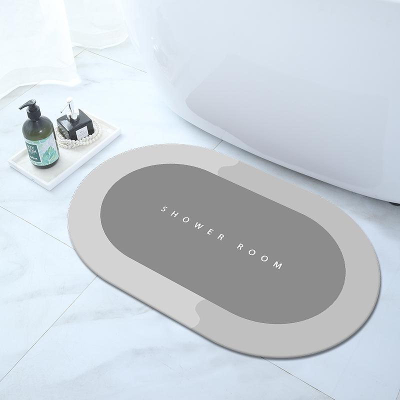 硅藻泥软垫吸水浴室轻奢地垫卫生间门口地垫卫浴厕所防滑脚垫地毯