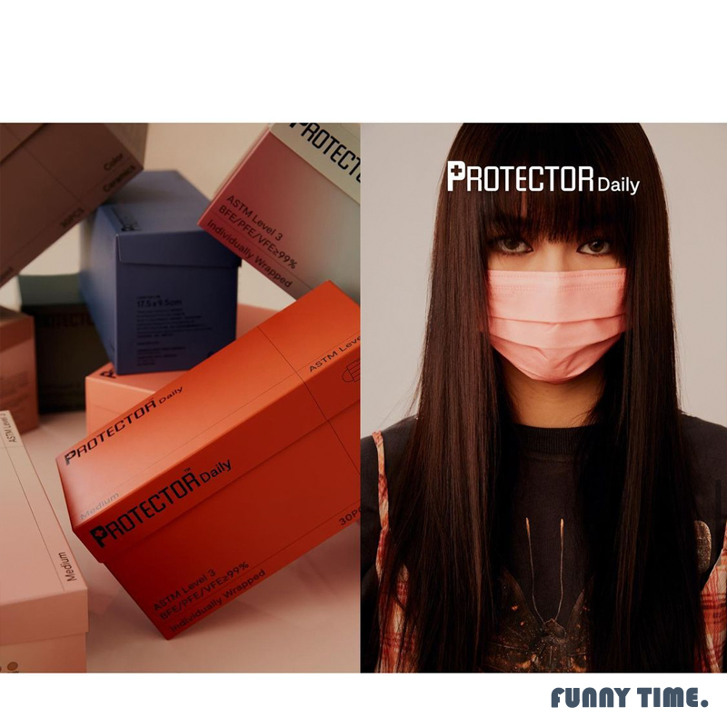 香港正品Protector Daily口罩平面莫兰迪高颜值Moody冷冻绿30片装