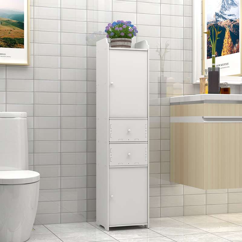 卫生间夹缝置物架落地厕所防水储物马桶边柜窄柜浴室墙角收纳一件
