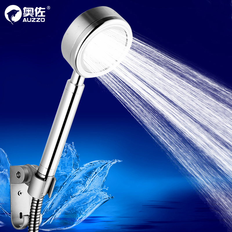 太空铝淋浴花洒喷头软管套装增压手喷热水器淋雨莲蓬头全金属节水