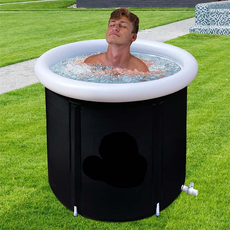 充气便携折叠冰浴桶运动体能恢复肌肉放松冷水泡澡桶ice Bath Tub