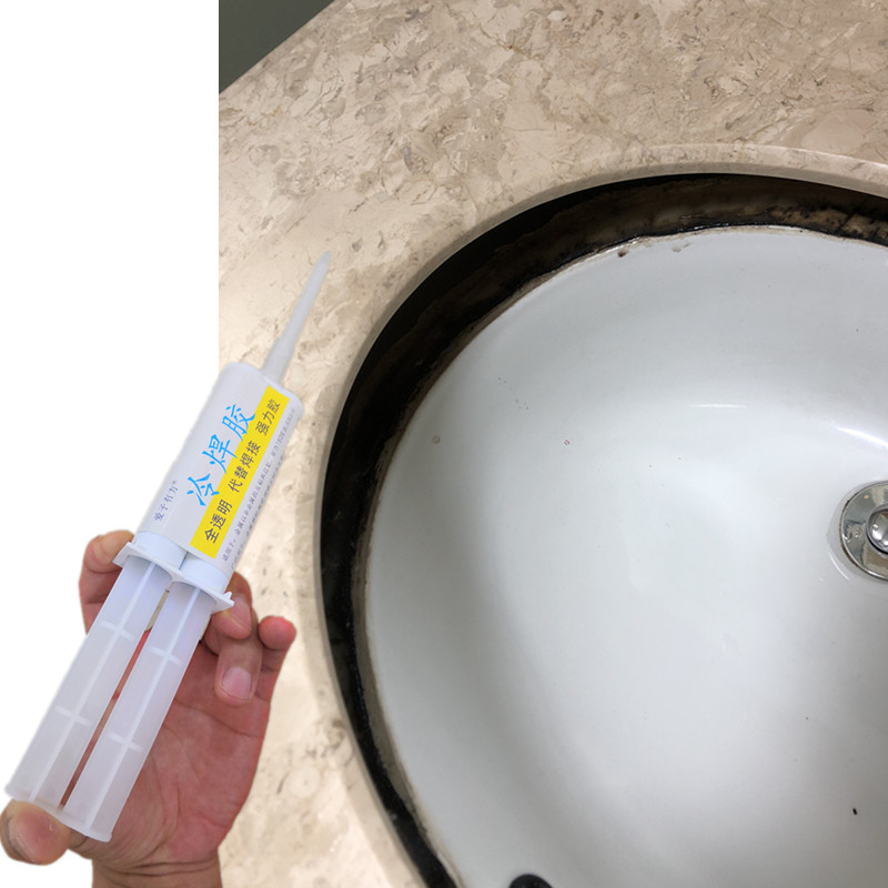洗手盆脱落专用胶瓷砖大理石台下盆水槽掉了粘接强力胶洗脸盆固定