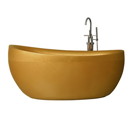华美嘉浴缸标准版按摩泡泡缸WK-B01威宝系列金色尺寸1750