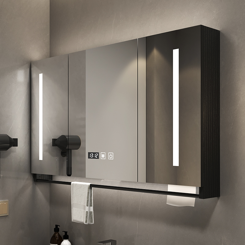 浴室智能镜柜挂墙式卫生间镜子带置物架厕所洗手间防水储物梳妆镜